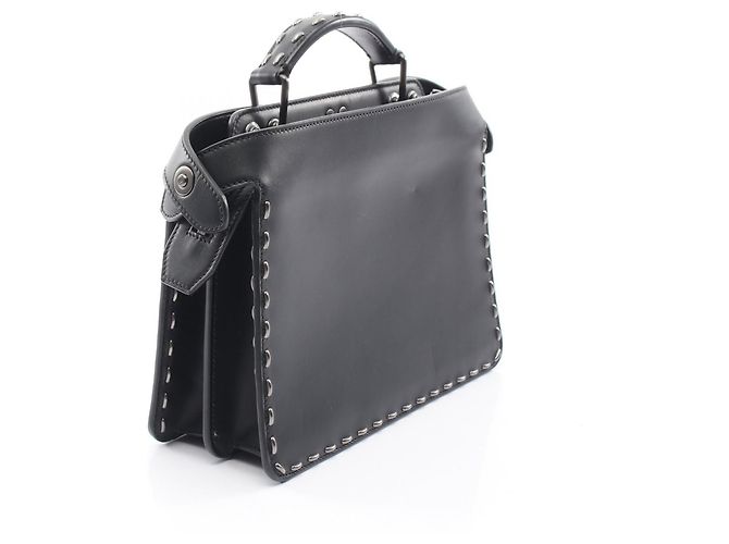 Borsa 2-Way Fendi Peekaboo I.U. Small Nero - vista 2