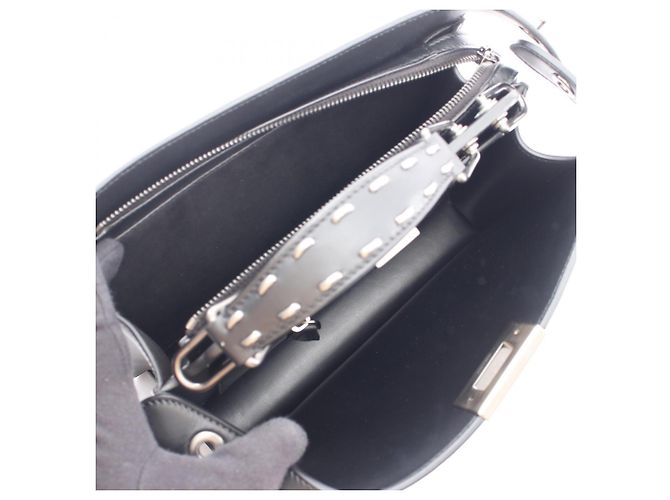 Borsa 2-Way Fendi Peekaboo I.U. Small Nero - vista 3