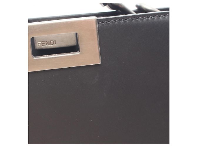 Borsa 2-Way Fendi Peekaboo I.U. Small Nero - vista 7