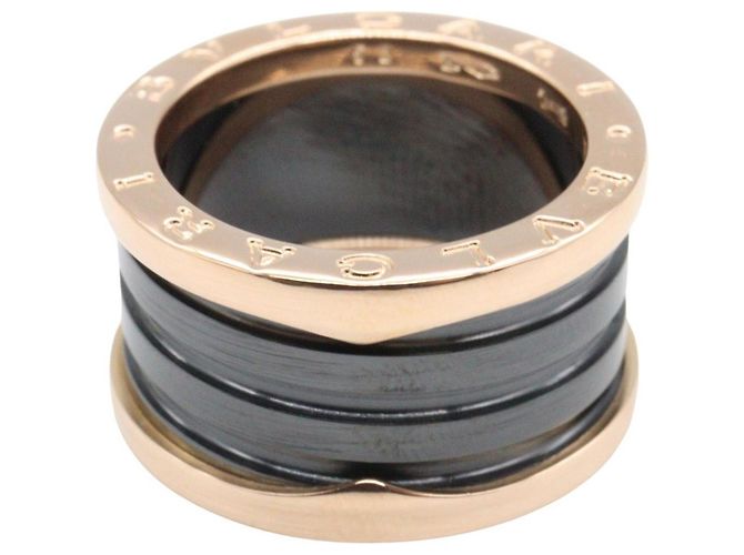 Bulgari Bvlgari B-zero1 4-Band Ring Schwarz Golden - Ansicht 2