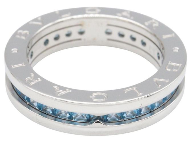 Bulgari Bvlgari B-zero1 Ring mit blauem Topas Silber - Ansicht 2