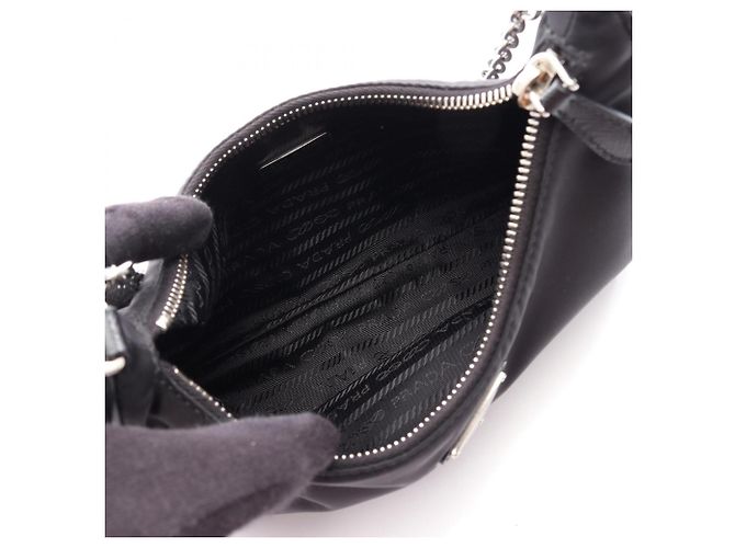Borsa a tracolla 2-Way Prada Re-Edition 2005 Nero - vista 3
