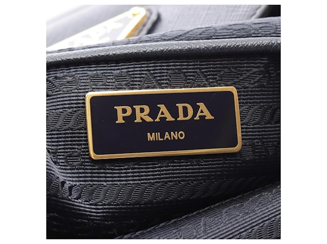 Saffiano Borsa 2-Way TESSUTO + SAFFI Prada Blu navy - vista 4