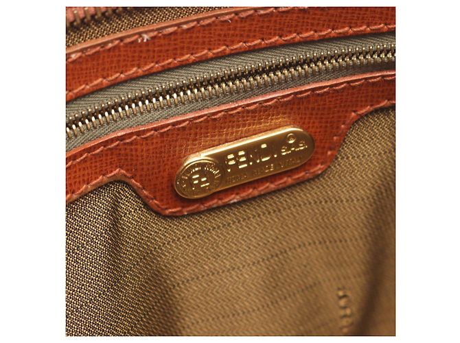 Borsa a mano/Borsa a tracolla Fendi FF Logo Marrone Beige - vista 4