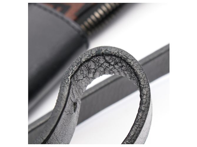 Borsa a Spalla Fendi Zucchino Marrone Nero - vista 8