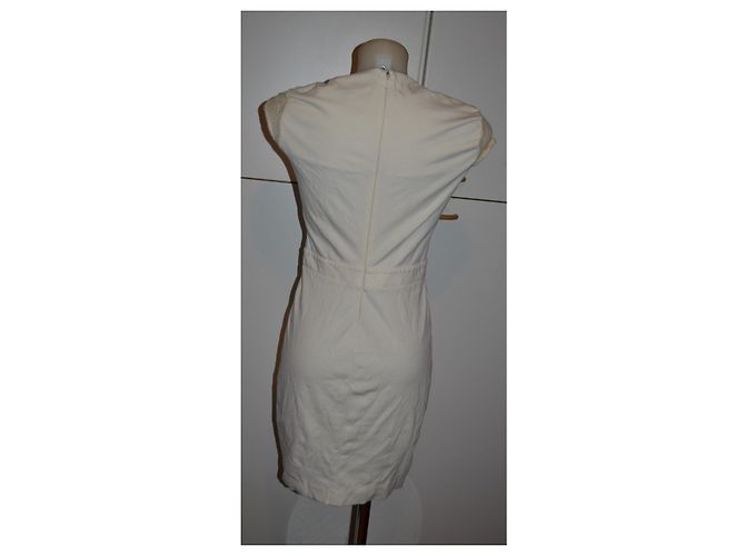 Autre Marque Vestido de Encaje Blanco Blugirl Blumarine - vista 3