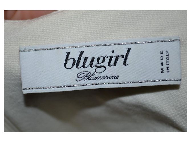 Autre Marque Vestido de Encaje Blanco Blugirl Blumarine - vista 4