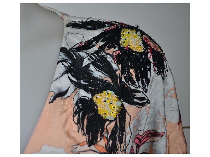 Blumarine Kleid mit Blumenprint Mehrfarben Angeln - Ansicht 2