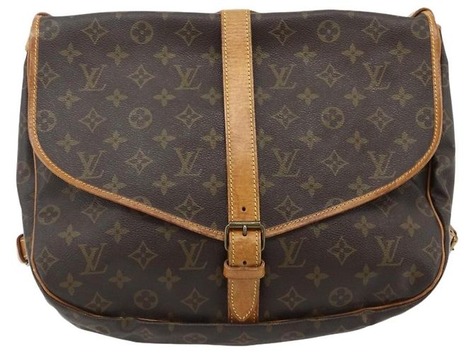 Louis Vuitton Saumur Monogram Canvas 35 Marrone - vista 2