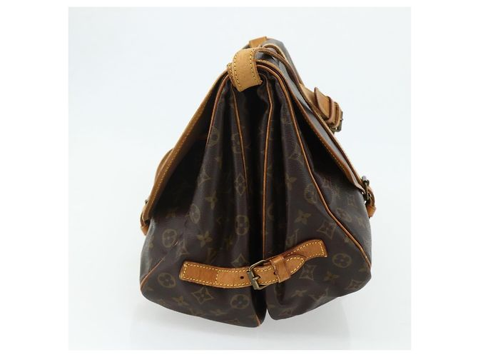 Louis Vuitton Saumur Monogram Canvas 35 Marrone - vista 3