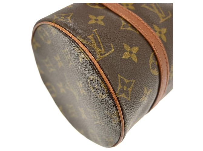 Borsa Louis Vuitton Papillon Monogram Canvas 26 Marrone - vista 7