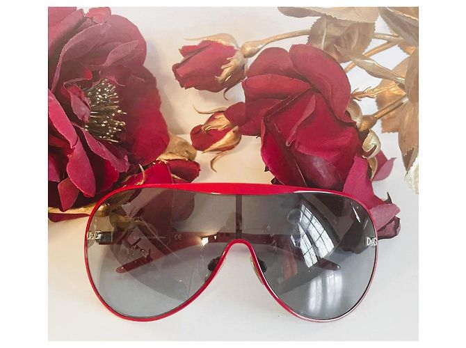 Gafas de sol Máscara Dolce & Gabbana Mujer Gris Burdeos - vista 12