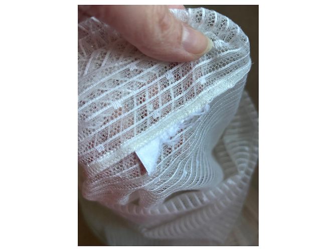 Christian Dior Camisa de encaje blanco con lazo - vista 10