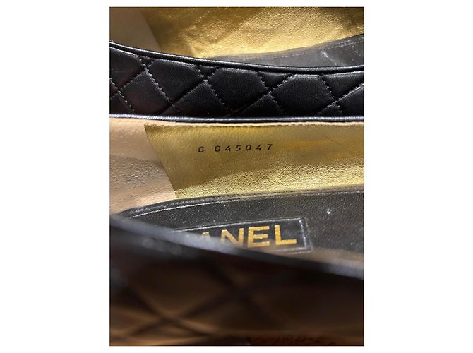 Chanel Bailarinas de piel acolchada Negro - vista 5
