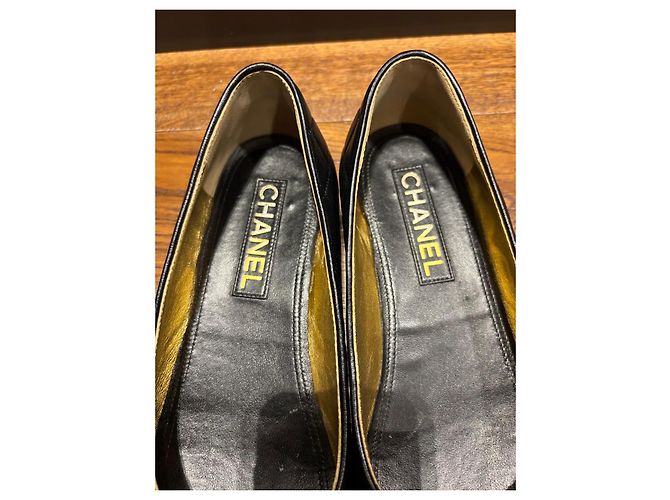 Chanel Bailarinas de piel acolchada Negro - vista 6