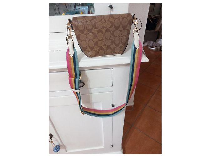 Coach x Peanuts Monogramm-Canvas Tasche Braun Mehrfarben - Ansicht 6