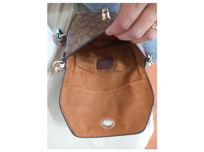 Coach x Peanuts Monogramm-Canvas Tasche Braun Mehrfarben - Ansicht 7