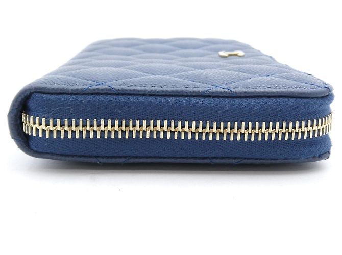 Chanel Matelasse Wallet Zippy CC medium Navy blue - view 5