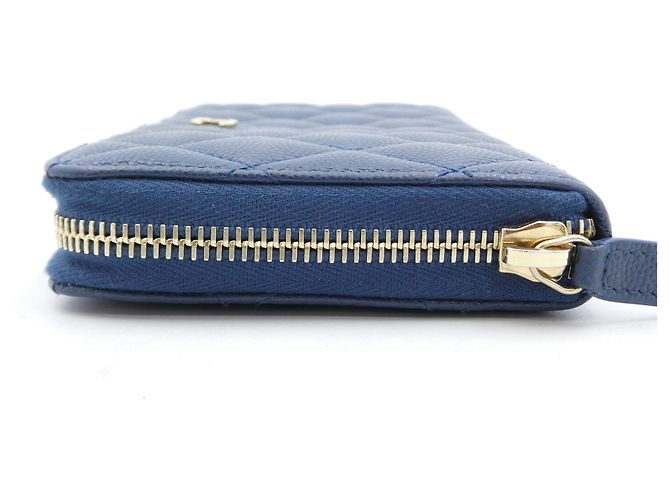 Chanel Matelasse Wallet Zippy CC medium Navy blue - view 6