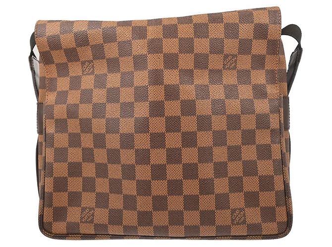 Borsa Louis Vuitton Naviglio Damier Marrone - vista 2