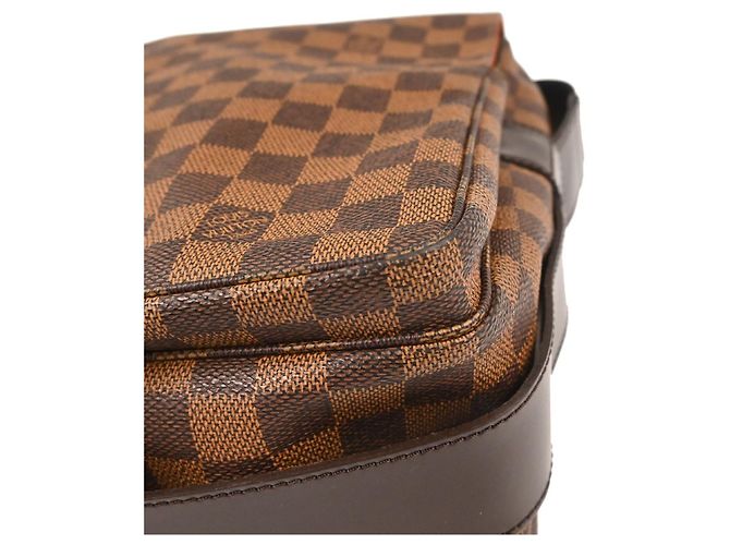 Borsa Louis Vuitton Naviglio Damier Marrone - vista 4