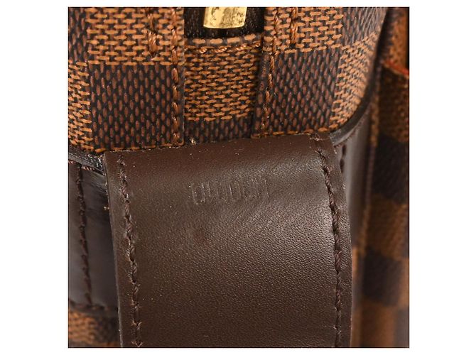 Borsa Louis Vuitton Naviglio Damier Marrone - vista 7