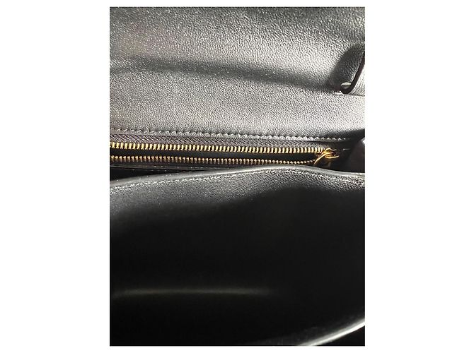Céline Celine Borsa Box Small in pelle nera Nero - vista 10