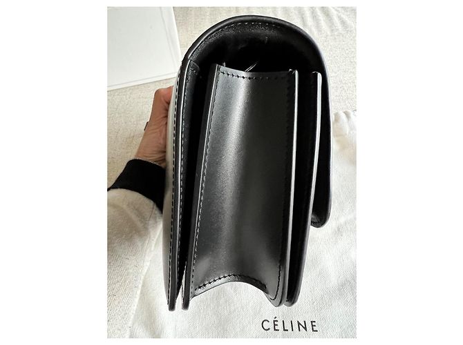 Céline Celine Borsa Box Small in pelle nera Nero - vista 14