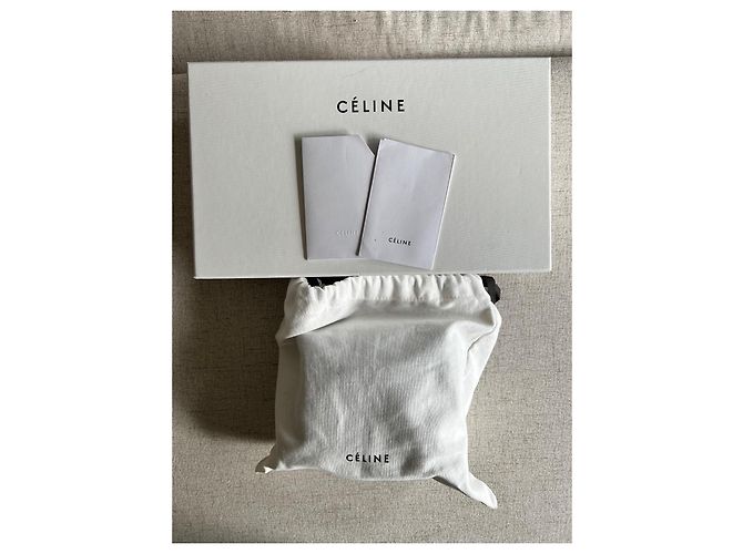 Céline Celine Borsa Box Small in pelle nera Nero - vista 2