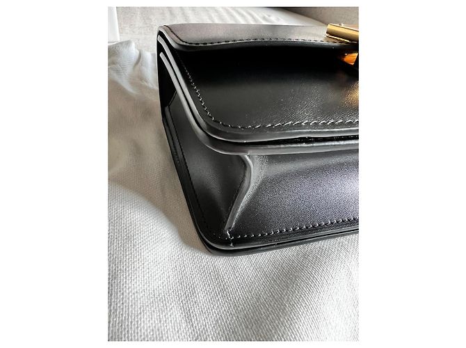 Céline Celine Borsa Box Small in pelle nera Nero - vista 6