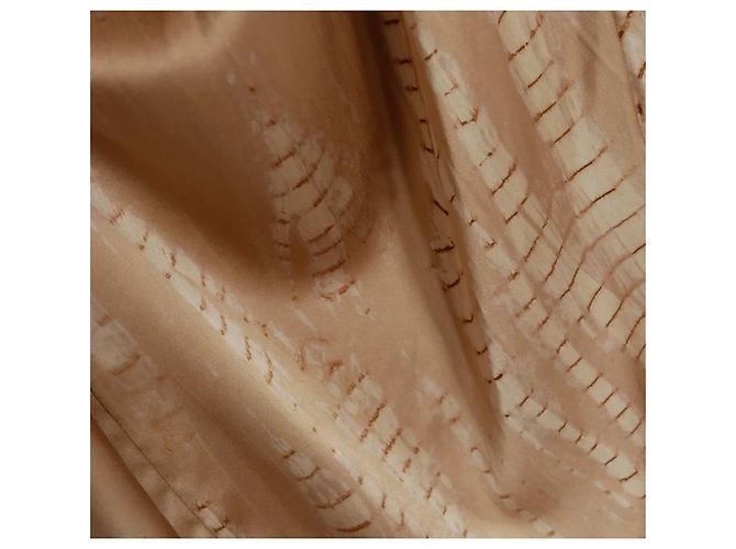 Autre Marque Voz Gold Silk Double V Tie Dye Maxikleid Golden - Ansicht 6