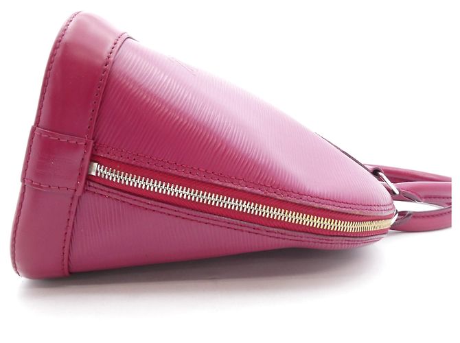 Borsa Louis Vuitton Alma in pelle Epi PM Bordò - vista 4