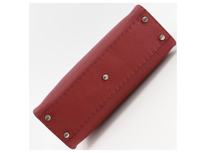Borsa Fendi Peekaboo Medium Rosso - vista 15