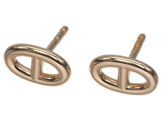 Hermès Orecchini Chaine d'Ancre in oro rosa 18K Hermes - vista 5