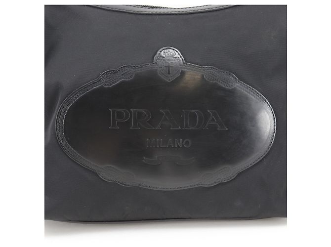 Borsa a tracolla in nylon Prada BR3212 Nero - vista 15