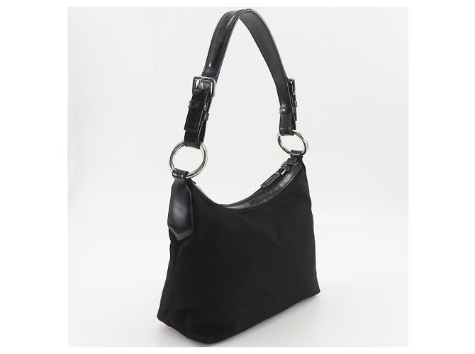 Borsa a tracolla in nylon Prada BR3212 Nero - vista 3