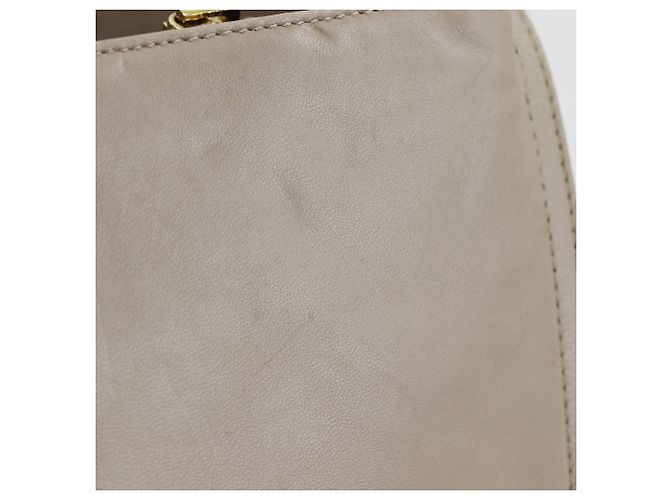 Borsa a tracolla in agnello beige Loewe - vista 10