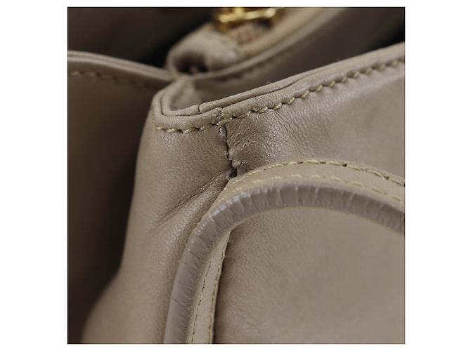 Borsa a tracolla in agnello beige Loewe - vista 14