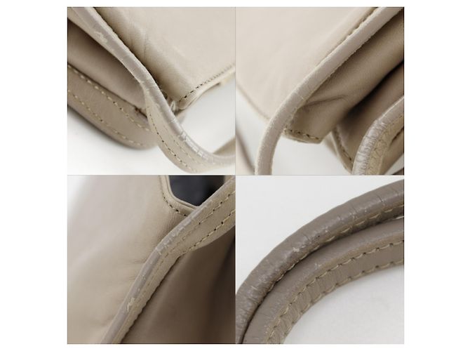 Borsa a tracolla in agnello beige Loewe - vista 15