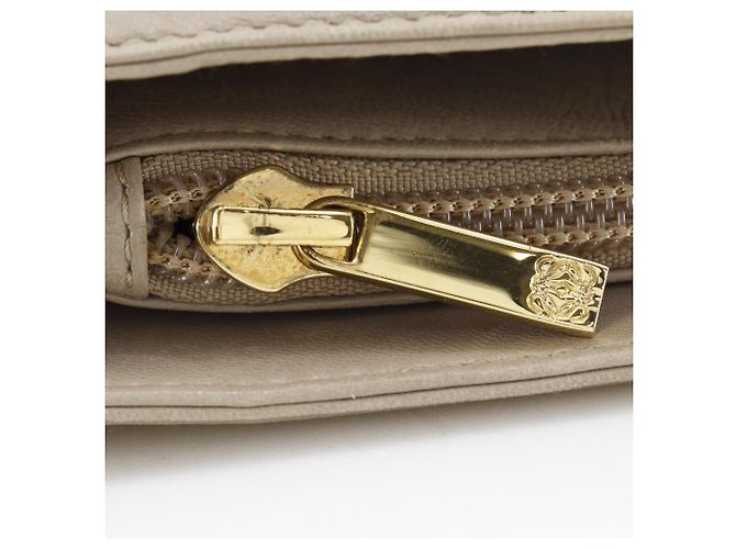 Borsa a tracolla in agnello beige Loewe - vista 16