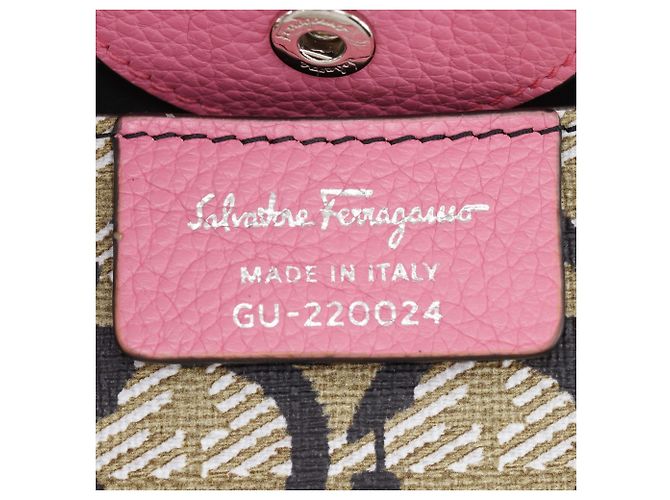 Borsa Salvatore Ferragamo Gancini Rosa - vista 15