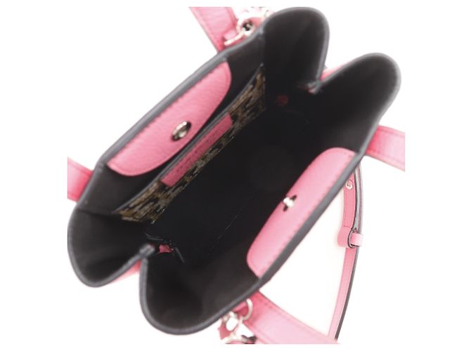Borsa Salvatore Ferragamo Gancini Rosa - vista 6