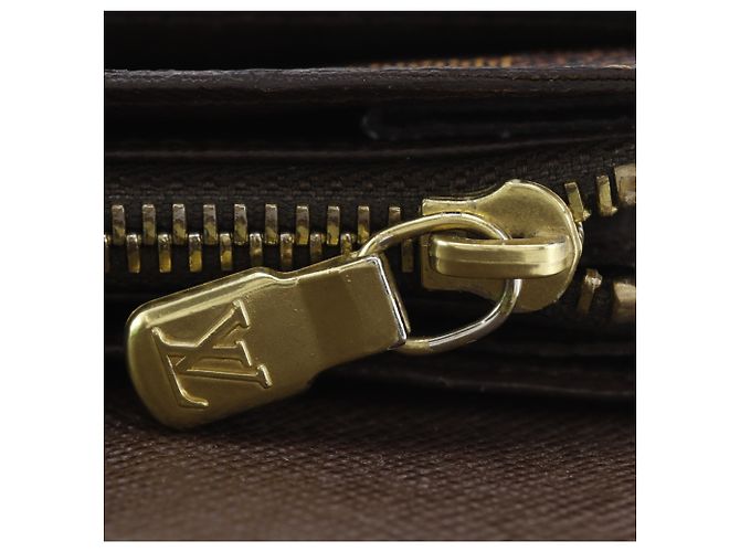 Cartera Louis Vuitton Portefeuille Sarah Long en lona Damier marrón - vista 14