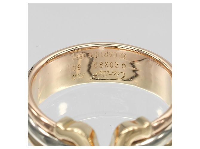 Anello Cartier 2C tricolore - vista 4