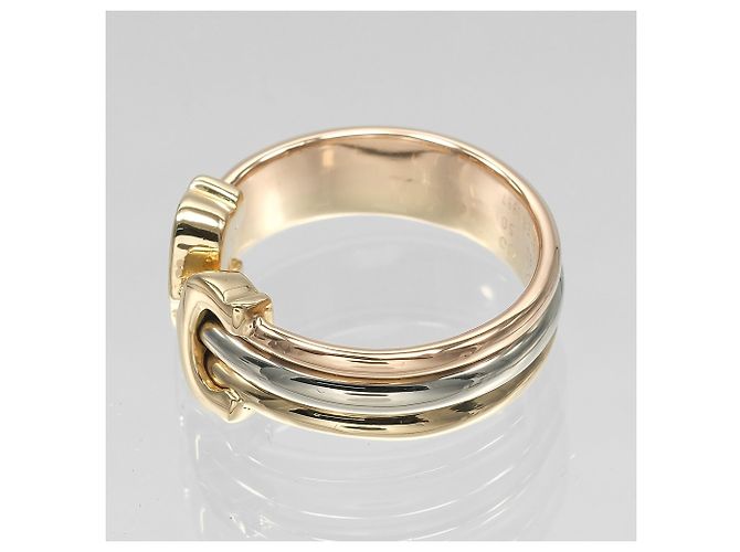 Anello Cartier 2C tricolore - vista 6