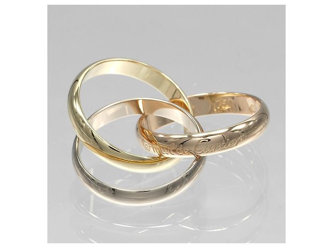 Anello Cartier Trinity in oro rosa bianco e giallo 18K - vista 5