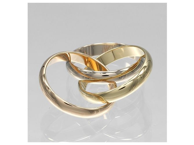 Anello Cartier Trinity in oro rosa bianco e giallo 18K - vista 6
