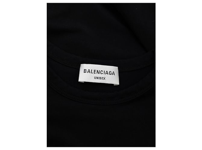 Balenciaga Vestido largo de modal negro - vista 2