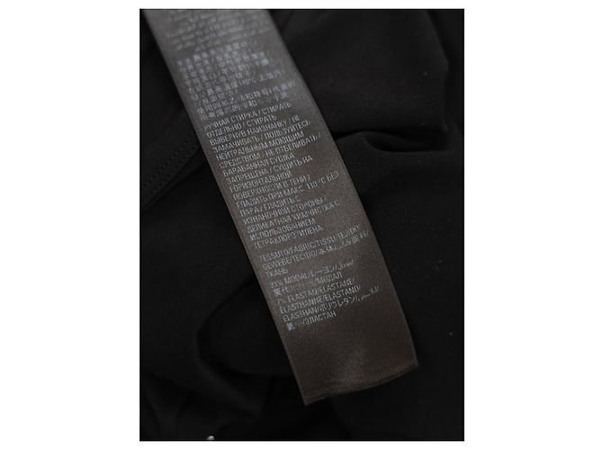 Balenciaga Vestido largo de modal negro - vista 3