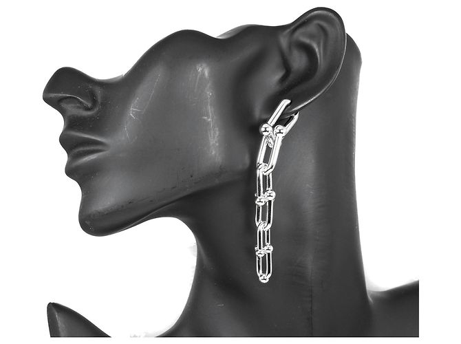 Brincos de botão em prata de lei Tiffany & Co. - vista 2